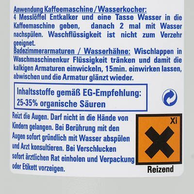 Preview: Waschmaschinenkur Flüssigentkalker 1000 ml