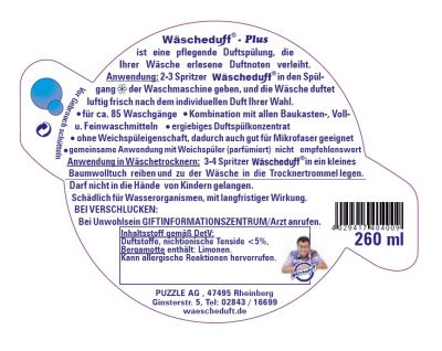 Wäscheduft Bergamotte Plus
