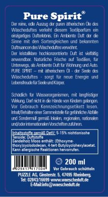 Preview: PURE SPIRIT® Wäscheparfüm Sandelholz Moos - neuer Duft 2025