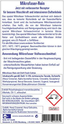 Mikrofaser Rein Spezial Vollwaschmittel Fresh Cotton