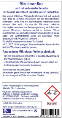 Mikrofaser Rein Spezial Vollwaschmittel Jasmin