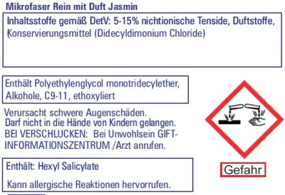 Mikrofaser Rein Spezial Vollwaschmittel Jasmin