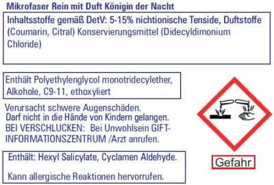 Mikrofaser Rein Spezial Vollwaschmittel Königin der Nacht Restposten