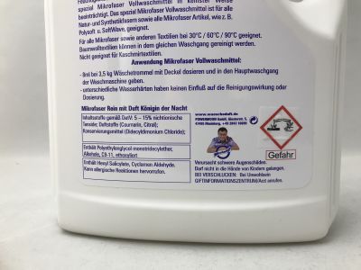 Mikrofaser Rein Vollwaschmittel mit Tensid+ 3 Liter Königin der Nacht