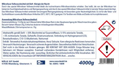 Preview: Mikrofaser Vollwaschmittel mit Wäscheduft Königin der Nacht