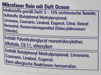 Mikrofaser Rein Vollwaschmittel mit Tensid+ 3 Liter Ocean