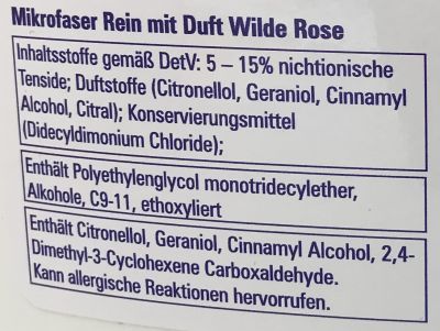 Mikrofaser Rein Vollwaschmittel mit Tensid+ 3 Liter Wilde Rose