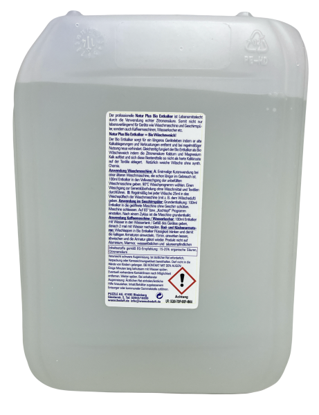 Bio Entkalker mit Zitronensäure biologisches Wäscheweich sofort aktiv 5l Kanister