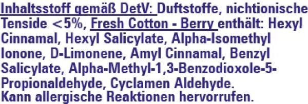 Wäscheduft Fresh Cotton - Berry Plus