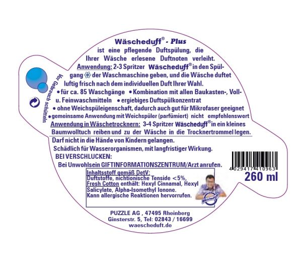 Wäscheduft Fresh Cotton Plus "extra Auslese" Restposten