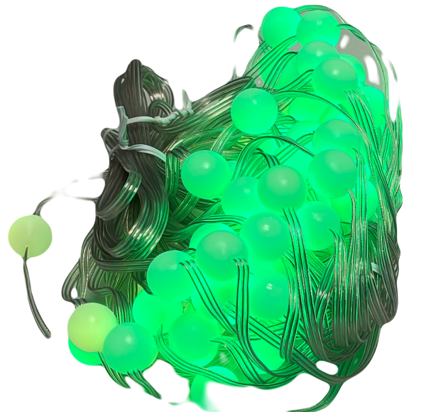 LED-Lichterkette 66 Kugel-LEDs inkl. Fernbedienung App-Steuerung outdoorgeeignet, 10m