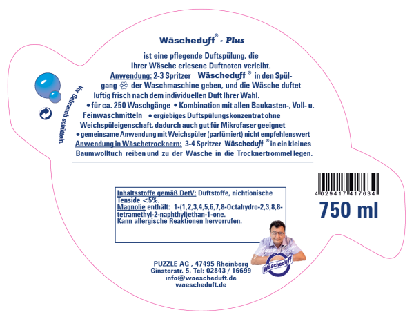 Wäscheduft Plus Magnolie neuer Duft XXL