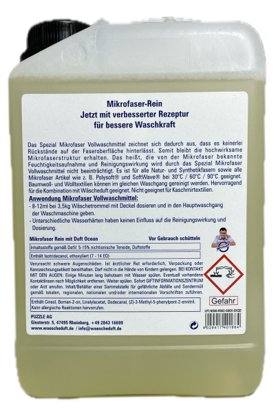 Mikrofaser Rein Spezial Vollwaschmittel Ocean